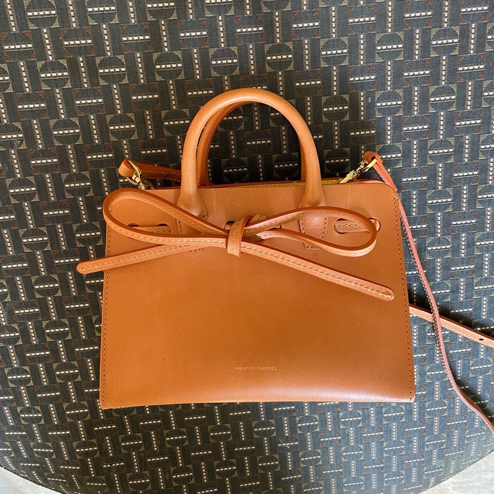 Mansur Gavriel mini mini sun bag in Cammello